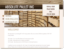 Tablet Screenshot of absolutepallet.com